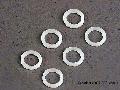 White plastic washers (5x8x1.0mm) (6)