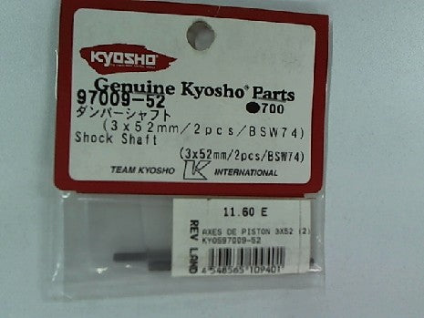 Axes de Piston 3x52 pour DBX-MP7.5SP - Kyosho
