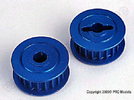Pulleys, 20-groove (middle)(blue-anodized, light-weight aluminum