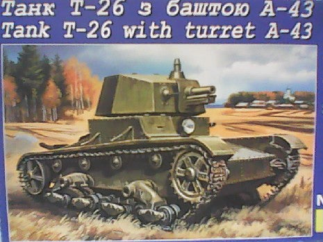 TANK T26 WITH TURRET A-43 1/72