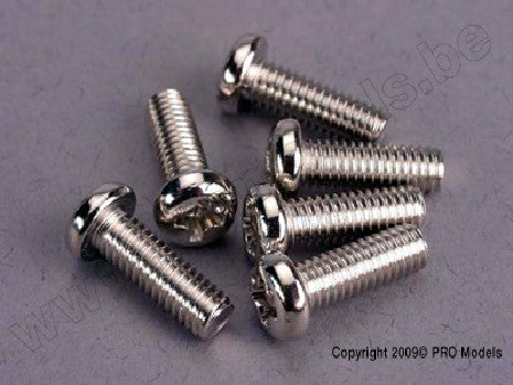 Screws, 4x12mm roundhead machine (6)