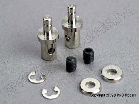 Servo rod connectors (2)/ 3mm set screws