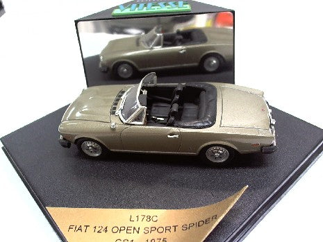 FIAT 124 OPEN SPORT SPIDER CS1  75 BRONZE METAL