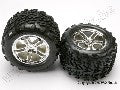 Tires & wheels, assembled, glued (SS (Split Spoke) chrome wheels