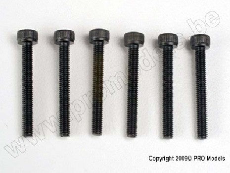 Header screws, 3x23mm cap hex screws (6)