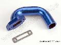 Exhaust header, Perfect-Fit for N. 4-Tec, N. Rustler/Sport (blue