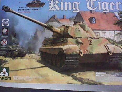 KING TIGER FULL INTERIEUR TOURELLE PORSCHE 1/35