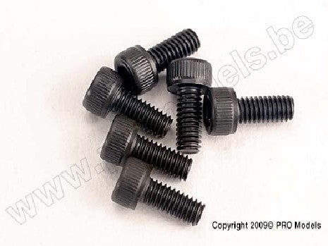 Screws, 2.5x6mm cap-head machine (hex drive) (6)