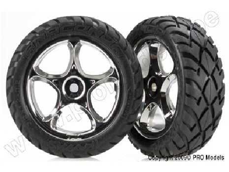 Tires & wheels, assembled (Tracer 2.2" chrome wheels, Anaconda 2
