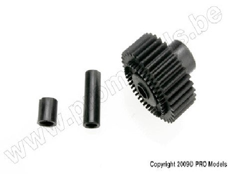 Output gear, 33-tooth (1)/ spacers (2)