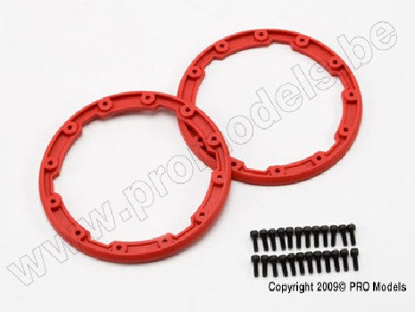 Sidewall protector, beadlock style (red) (2)/ 2.5x8mm CS (24) (f