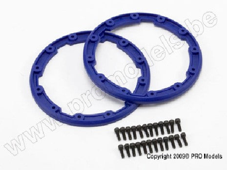 Sidewall protector, beadlock style (blue) (2)/ 2.5x8mm CS (24) (