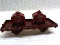 WAGON PLAT OCEM 29 + CONTENEUR HUILE USEE HO