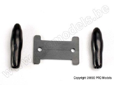 Antenna caps, vinyl (2)/ antenna spool