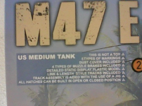 CHAR MOYEN US M47 E/M 2EN1 1/35