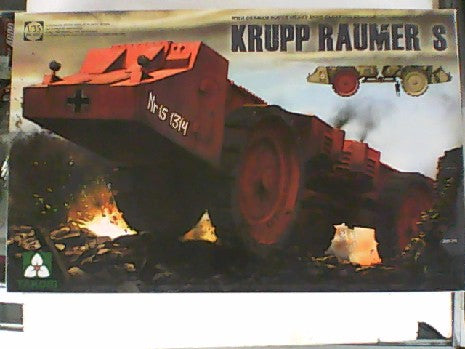 SUPER LOURD DEMINAGE KRUPP RAUMER S 1/35