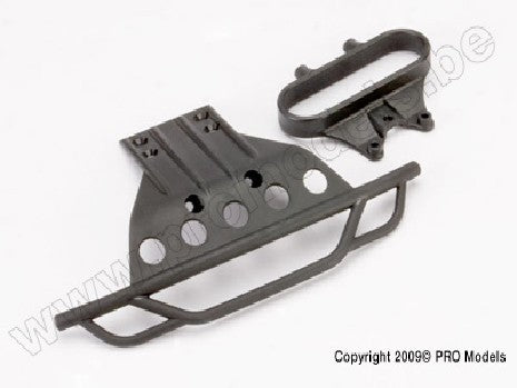 Bumper, front/ bumper mount, front (black)