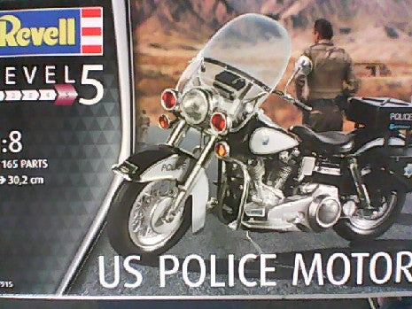 US POLICE MOTORBIKE 1/8