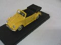 VW KAFER CABRIOLET JAUNE 1/43 - Miniature de Collection