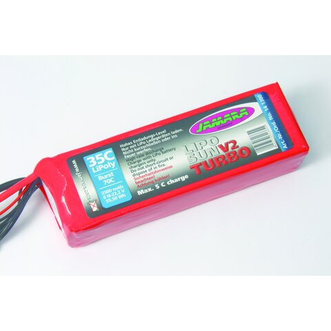 Pack d'accu Lipo Sun Turbo 14,8V 2500mAh