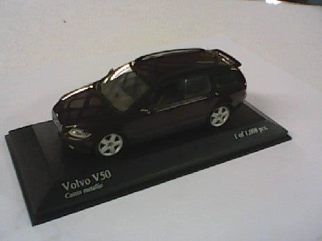 VOLVO V50 2003 ROUGE BORDEAU 1/43