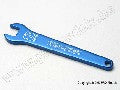 Flat wrench, 8mm (blue-anodized aluminum)