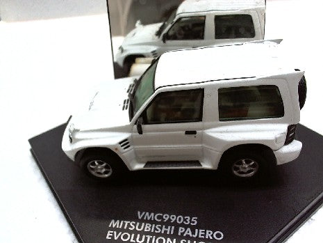 Mitsubishi Pajero Evo Court 1999 Blanc 1/43 - Modèle Miniature Vitesse