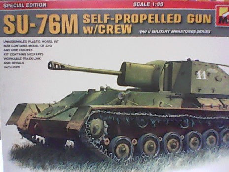 CANON D ASSAUT AUTOMOTEUR SOVI╔TIQUE SU-76M AVEC FIGURINE 1/35