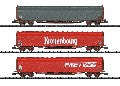 Coffret de Wagons N avec Bâche Coulissante - Minitrix