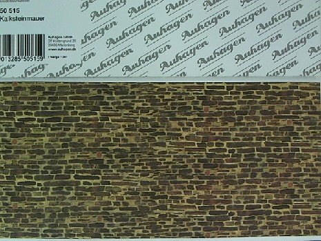 PLAQUE CARTONN╔E MUR DE PIERRES HO 1/87