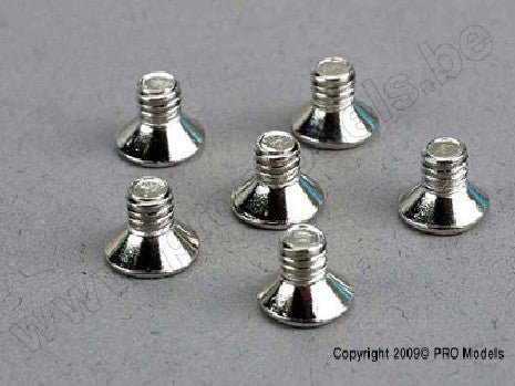 Screws, 4x6mm countersunk machine (6)