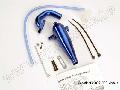 Aluminum tuned pipe & header (complete w/mounting hardware) (str