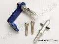 Twist Lock post (1)/ mounting base (w flats) (1), (w/o flats) (1