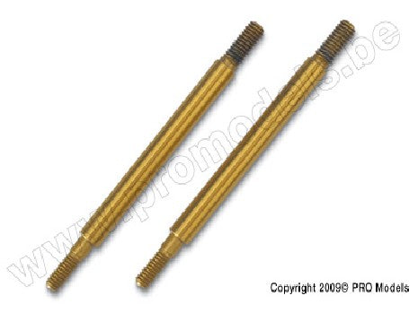 Shaft de shock GTR revêtu de TiN (2 pièces) - TRAXXAS