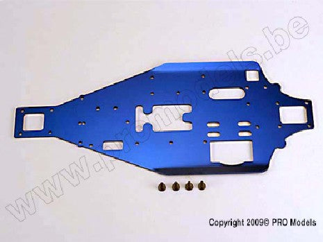 Lower chassis, 2.5mm aluminum (blue)