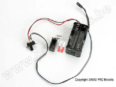 Battery holder, 4-cell/ on-off switch