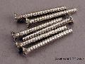 Screws, 3x28mm countersunk self-tapping (6)
