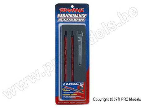 Toe links, Maxx (Tubes red-anodized, 7075-T6 aluminum, stronger