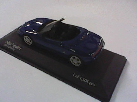 ALFA SPIDER 2003 BLEU ECH 1/43