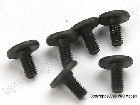 Screws, 3x6mm flat-head machine (hex drive) (6)