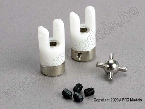 U- joints (2)/ 3mm set screws (4)