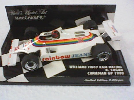 WILLIAMS FW07RAM RACING K.COGAN CANADIAN GP 1980 1/43