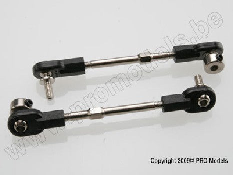 Linkage, rear sway bar (Revo/Slayer) (3x50mm turnbuckle) (2) (as