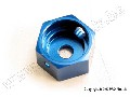 Brake adapter, hex aluminum (blue) (for T-Maxx steel constant-ve