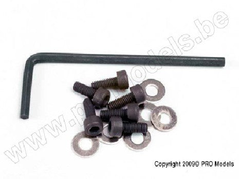 Backplate screws (3x8mm hex cap) (6)/washers (6)/ wrench
