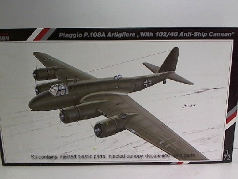 Maquette PIAGGIO P.108A ARTIGLIERE avec Canon Anti-navire 102/40 - Échelle 1/72