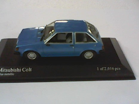 MITSUBISHI COLTB 1978 BLEU METAL 1/43