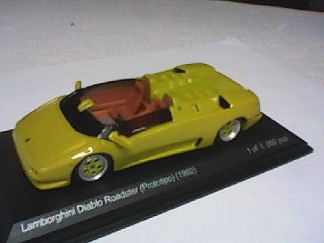 LAMBORGHINI DIABLO ROADSTER CABRIOLET JAUNE 1/43 WHBO