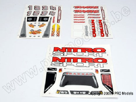 Decal sheet, Nitro sport