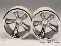 TRX Pro-Star chrome wheels (2) (front) (for 2.2" tires)